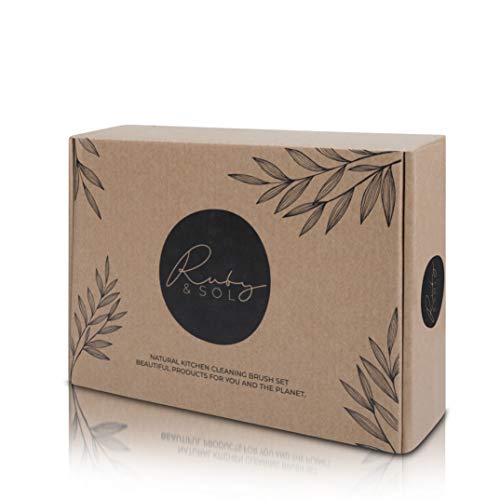 Eco-Friendly Wooden Kitchen Cleaning Brush Set