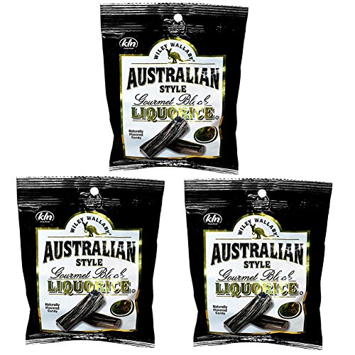 Wiley Wallaby Soft Chewy Black Licorice 4 Oz