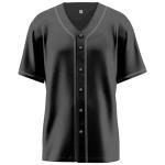 Sianline Baseball Jerseys Blank Button Down Shirts Plain Casual Short Sleeve Hipster Hip Hop Sports Adults Uniforms Black