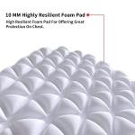 Cabasse Youth Chest Protector, Heart-Guard/Sternum Protection Shirt for Baseball, Football, T Ball, Lacrosse & Goalies (Small, White Grey)