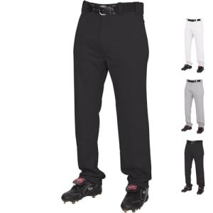 Rawlings | YBP31SR Baseball Pants | Semi-Relaxed Fit | Black | Youth Large