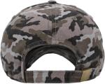 KBETHOS KBE-VINTAGE BLK-CAM Vintage Washed Cotton Baseball Cap, Black Camo