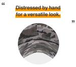 KBETHOS KBE-VINTAGE BLK-CAM Vintage Washed Cotton Baseball Cap, Black Camo