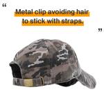 KBETHOS KBE-VINTAGE BLK-CAM Vintage Washed Cotton Baseball Cap, Black Camo