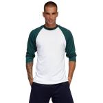 Soffe Classic Baseball Jersey, White/Teal, XX-Large