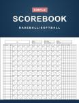 Baseball/Softball Scorebook: Simple Baseball/Softball Scorekeeper Book - Baseball/Softball Score Sheet - 100 Games 12 Players - Large Print - (8.5" x 11" Inches)