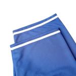 NJKA Blank Plain Hip Hop Hipster Button Down Baseball Jersey, Short Sleeve Active T Shirts (Blue, Large)