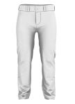 Alleson Athletic Men's Crush Premier Braided Baseball Pant, White/Black, Medium