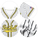 Baseball Shirt Jersey Women Baseball Player T-Shirt Game Day Fan Graphic Tees Button up Short Sleeve White Stripes
