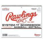 Rawlings | System-17 Baseball & Softball Scorebook | 9-Inning Scorebook for 17 Players | Spiral Binding