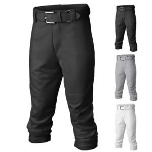 Easton | PRO+ Pull Up Baseball Pant | Youth | Full Length | Elastic Bottom | Youth Black Y M