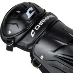 Champro Optimus MVP Single Knee Baseball Catcher’s Leg Guards, 13.5" Shin Length, Black, Model Number: CG107B