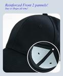 Gelante Adult Plain Baseball Cap Hat Classic Adjustable Size for All Seasons. 20-001-Black-1PC