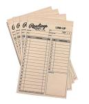 Rawlings | SYSTEM-17 Lineup Card Refill Pack | Baseball/Softball | Four-Part Lineup Cards