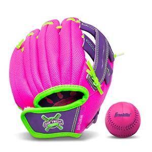 Franklin Sports Kids Baseball Glove - AirTech Boys + Girls Youth Tee Ball Glove - Kid + Toddler Tee Ball, Baseball + Softball Mitt - Right Hand Throw 8.5"
