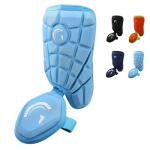 Guardian Baseball Leg Guard Youth and Adult | Right & Left Handed Hitters | Baseball Shin Guards Batting | Ankle Guard | Adjustable | Lightweight Flexible - Adult, Columbia Blue