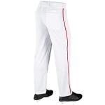 CHAMPRO MVP OB Open Bottom Baseball Pant with Contrast Color Braid Piping and Reinforced Double Knee
