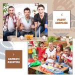 Libima 24 Pcs Mini Baseball Bats Mini Foam Sports Balls 8" Unfinished Wood Ball Bats 2" Foam Baseballs Small Party Favors for Sports DIY Craft