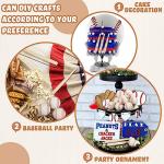 Libima 24 Pcs Mini Baseball Bats Mini Foam Sports Balls 8" Unfinished Wood Ball Bats 2" Foam Baseballs Small Party Favors for Sports DIY Craft