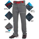 Rawlings | LAUNCH SERIES Full Length Baseball Pants | Youth X-Large | Graphite