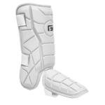 G-Form Elite Batter's Leg Guard - Baseball Leg Guard with Adjustable Straps - RH Hitter, White, Adult