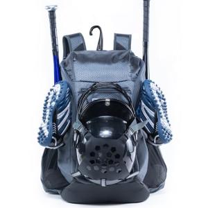 VIGEGARI Baseball Bag Softball Bat Bag - Baseball Backpack Adult with Gear Klip To Hold Baseball Glove, Baseball Essential Gear - Youth Baseball Bag for Boys, Girls, Baseball Accessories, Grey