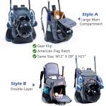 VIGEGARI Baseball Bag Softball Bat Bag - Baseball Backpack Adult with Gear Klip To Hold Baseball Glove, Baseball Essential Gear - Youth Baseball Bag for Boys, Girls, Baseball Accessories, Grey