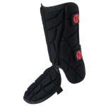 NURIBASE Batter's Leg Guards, Baseball/Softball Leg Guard, Adult and Youth Size - Black Youth