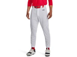 Under Armour Men's Utility Baseball Pant Closed 22, (100) White / / Black, Small