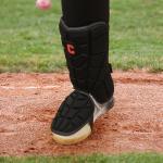 Cienfy Batter’s Baseball Leg Guard with Adjustable Straps - for Youth and Adult (Black S)