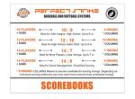 Perfect Strike Baseball Scorebook with Rules and Scoring Instructions. Heavy Duty. Youth or Adult Baseball and Softball. LS-10:9. (1 Book)