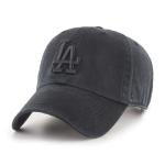 '47 Brand Strapback Cap - Clean UP LA Dodgers Black Washed