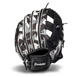 Franklin Sports RTP Digitek Teeball Performance Gloves, 9.5", Right Hand Throw, Black/White