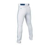 Easton | RIVAL+ Piped Baseball Pant | White/Navy | Youth | Large