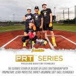 Franklin Sports Baseball + Softball Leg Guard - PRT Series Adult Shin + Foot Shield for Batting - Protective Leg + Ankle Guard with Toe Plate - Right Hand + Left Hand Hitters - Black/Gold - One Size