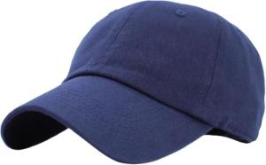 KB-LOW NAV Classic Cotton Dad Hat Adjustable Plain Cap. Polo Style Low Profile (Unstructured) (Classic) Navy Adjustable