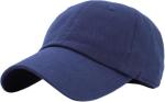 KB-LOW NAV Classic Cotton Dad Hat Adjustable Plain Cap. Polo Style Low Profile (Unstructured) (Classic) Navy Adjustable
