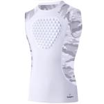 Youper Adult Padded Chest Protector Shirt, Heart-Guard/Sternum Protection for Baseball, Football, Lacrosse & Goalies (Medium, White/Camo)