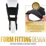 Franklin Sports Baseball + Softball Leg Guard - PRT Series Adult Shin + Foot Shield for Batting - Protective Leg + Ankle Guard with Toe Plate - Right Hand + Left Hand Hitters - Black/Gold - One Size