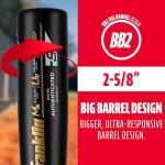 Franklin Sports Metal Youth Baseball Bat - Heist Kids Bats for Ages 8-12 - 2 5/8" Inch Big Barrel - Youth Drop -9 - USA Baseball Approved - 30" Inch / 21oz. - Black Heist 900