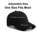 PFFY 2 Packs Baseball Cap Golf Dad Hat for Men and Women Hat Black+Grey