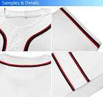 KXK Blank Baseball Jersey for Men Casual Button Down Shirts Short Sleeve Active Team Sports Uniform