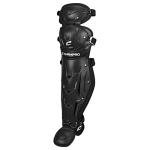 Champro Optimus MVP Double Knee Baseball Catcher’s Leg Guards, 16.5" Length, Black, CG100B