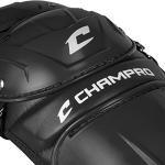 Champro Optimus MVP Double Knee Baseball Catcher’s Leg Guards, 16.5" Length, Black, CG100B