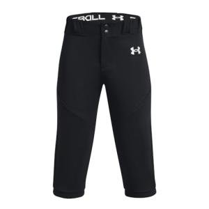 Under Armour Boys Utility Baseball Knicker, (001) Black / / White, Medium