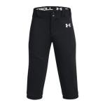 Under Armour Boys Utility Baseball Knicker, (001) Black / / White, Medium
