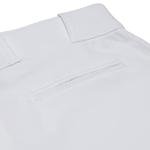 Champro MVP OB OpenBottom Loose-Fit Baseball Pant in Solid Color with Reinforced Double Knee, White, Adult Medium