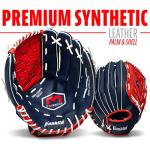 Franklin Sports Baseball and Softball Glove - Field Master - Baseball and Softball Mitt , Red, White, Blue, 14.0"