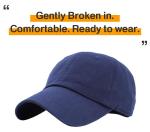 KB-LOW NAV Classic Cotton Dad Hat Adjustable Plain Cap. Polo Style Low Profile (Unstructured) (Classic) Navy Adjustable
