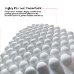 Cabasse Youth Chest Protector, Heart-Guard/Sternum Protection Shirt for Baseball, Football, T Ball, Lacrosse & Goalies (Medium, White/Camo (Crewneck))